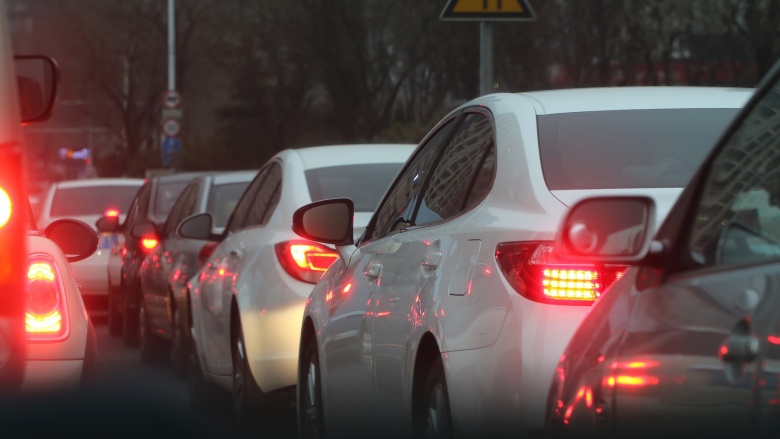 starker Verkehr, Stau