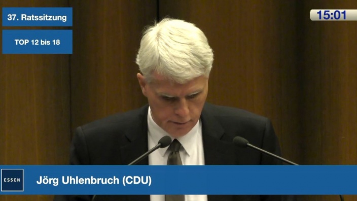 Jörg Uhlenbruch, Ratssitzung im November 2018